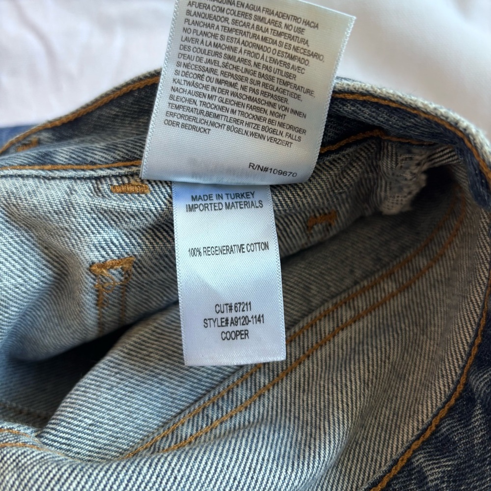 AGOLDE I US 25 (W28) Cooper Cargo Denim Jean I mid-wash blue - Picture 8 of 11